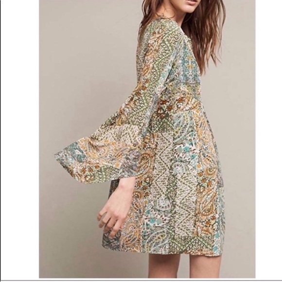 Anthropologie Dresses & Skirts - Anthropologie Flowy Bell Sleeve Floreat Dress